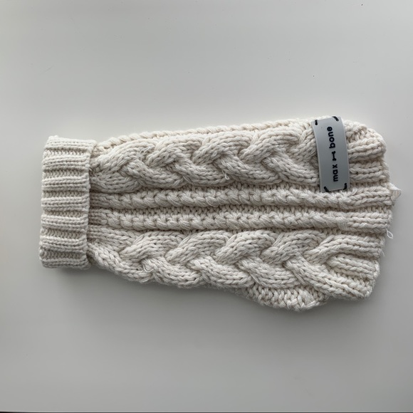 Other - Max & Bone Cable Knit Dog Sweater Size Small